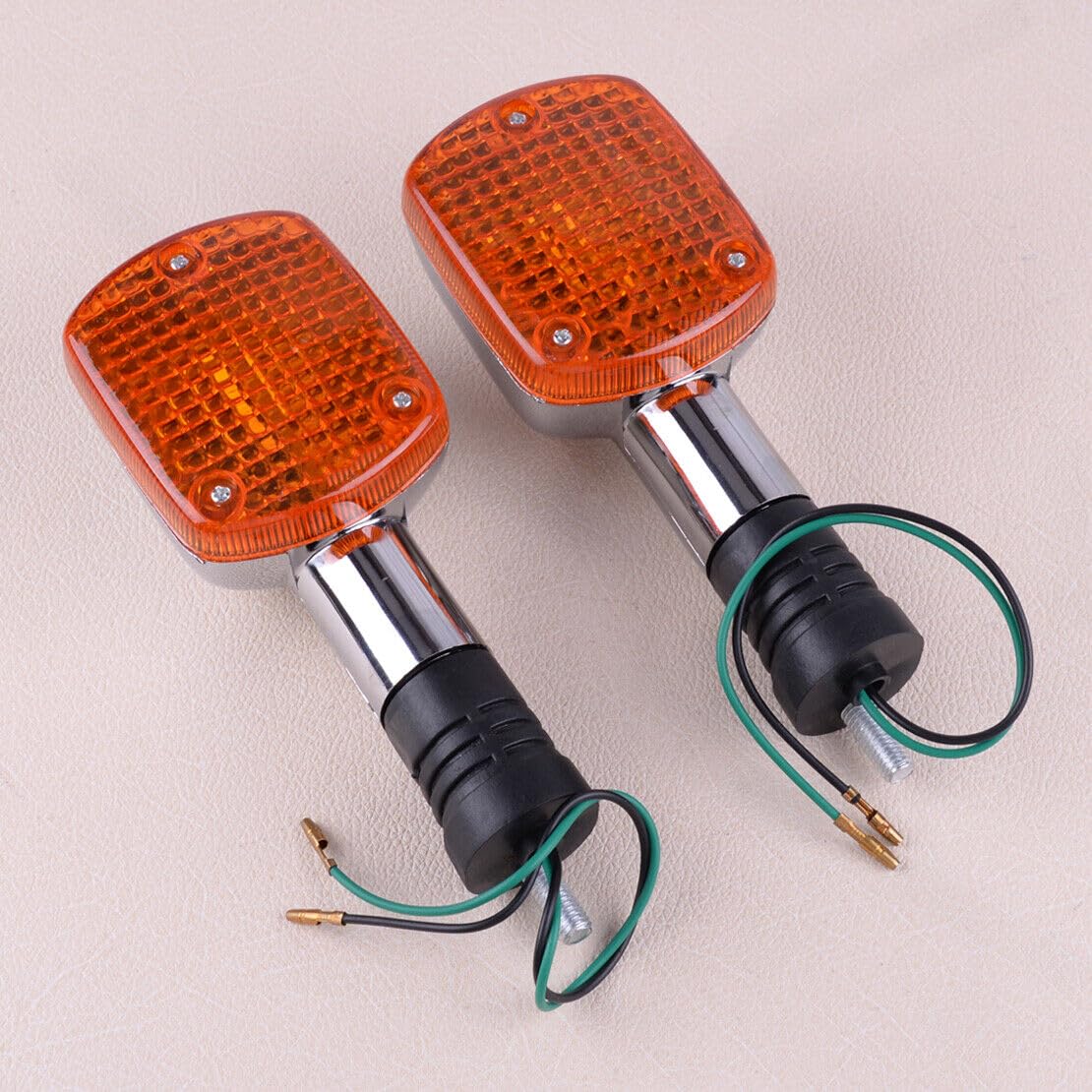 Clignotant Avant De Moto Chromé Ambré Pour Honda Magna 250 750 Shadow