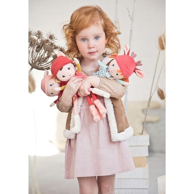Foto 2 de 7 de Lilliputiens - Lena muñeca de tela suave con sombrero removible, empaque decorativo para regalo
