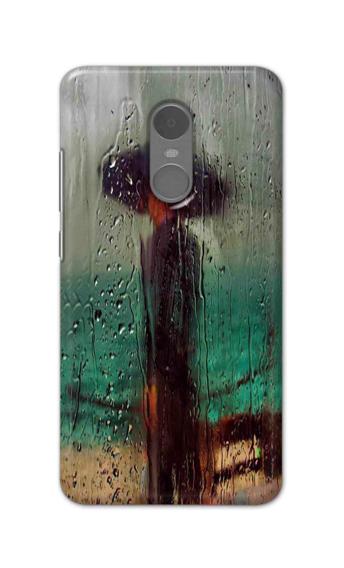 NalamiCases Man with Long Hat in Rainy Rain Drop Hard Printed Designer Case for Xiaomi Redmi Note 4 (2017 Edition) Back Cover DNL1859