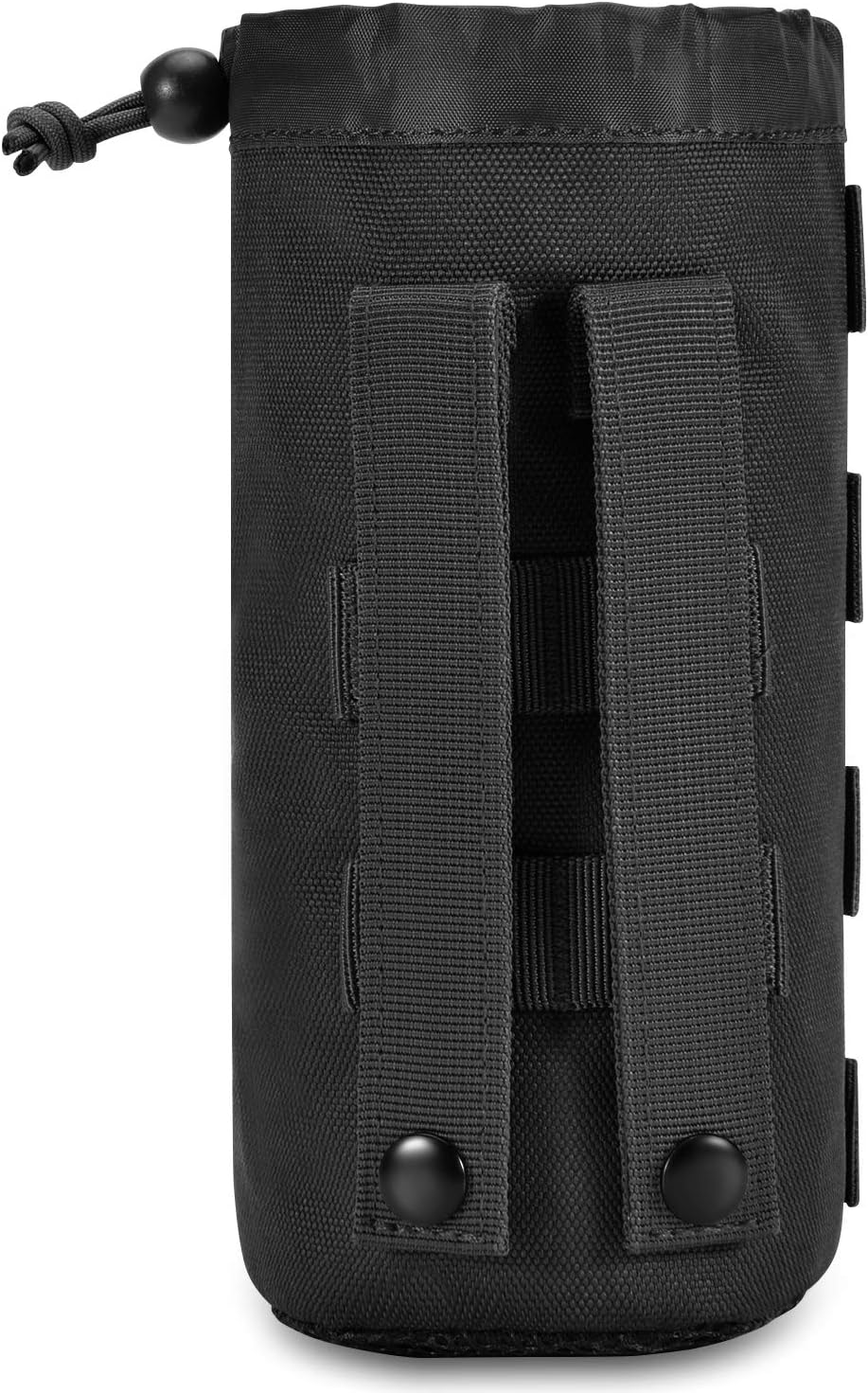 Gonex Tactical Military MOLLE Water Bottle Pouch, Drawstring Open Top & Mesh Bottom Travel Water Bottle Bag Tactical Hydration Carrier Black : Sports & Outdoors