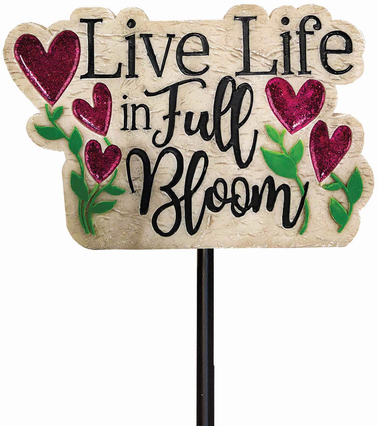SpoontiquesFull Bloom Garden Stake - Garden Décor - Decorative Stake for Lawn and Yard - Multicolored