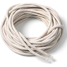 49.2Ft Cotton Wicks for Oil Lamps, Braided Round Candle Wicks Replacements