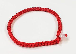 Sterling Effectz - Pulsera hecha a mano de Kabbalah, color rojo con cuarzo, buena para la prosperidad, el amor y el valor.
