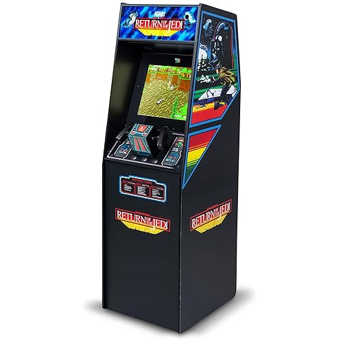 ARCADE CLASSICS Atari Star Wars Ultra Series Free Standing Electronic Game w/ 17" Liquid Crystal Screen - Classic Indoor Cabinet Console for Home & Basement Gaming