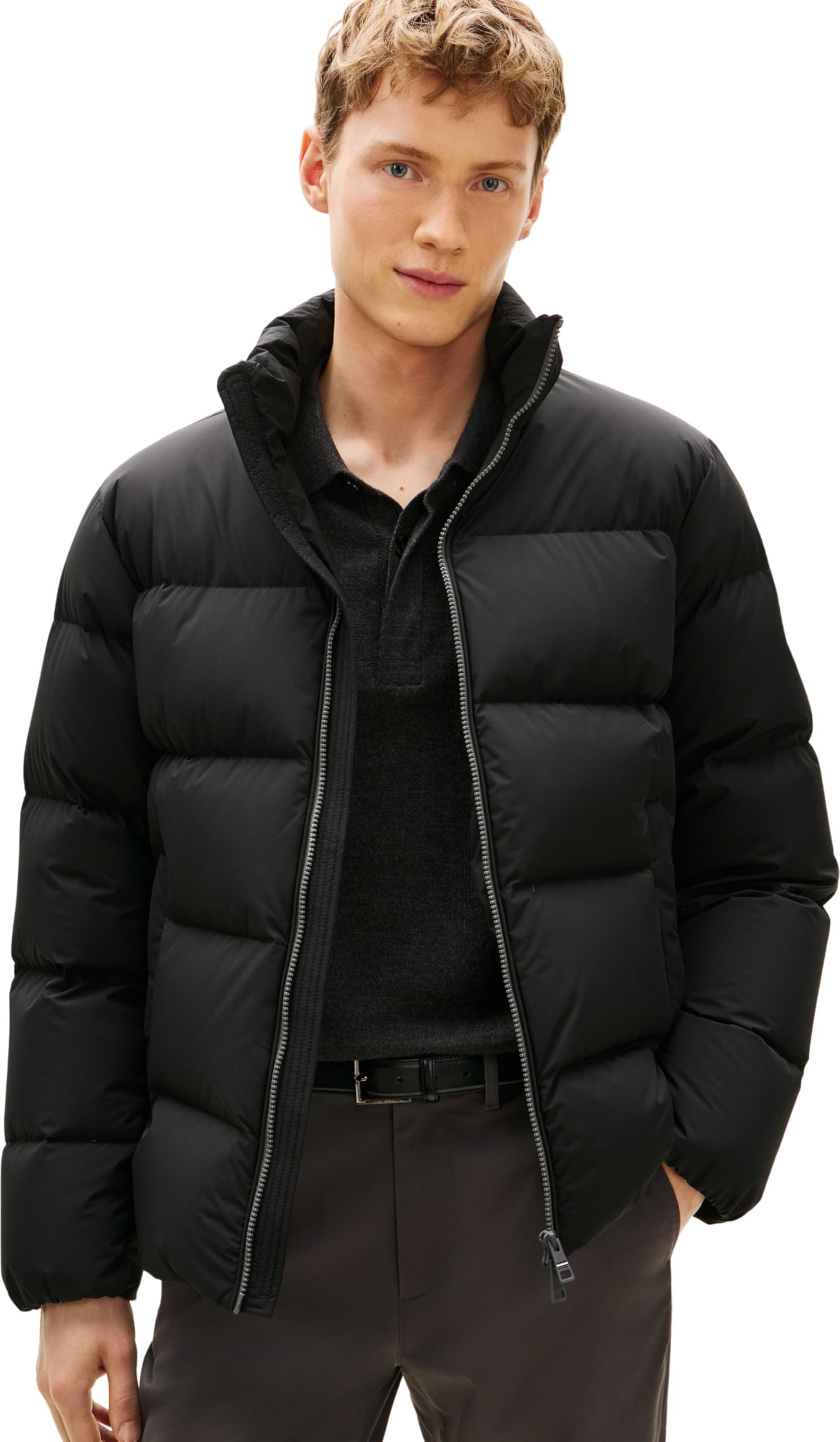 Tommy Hilfiger Herren Pufferjacke Down Stand mit Stehkragen