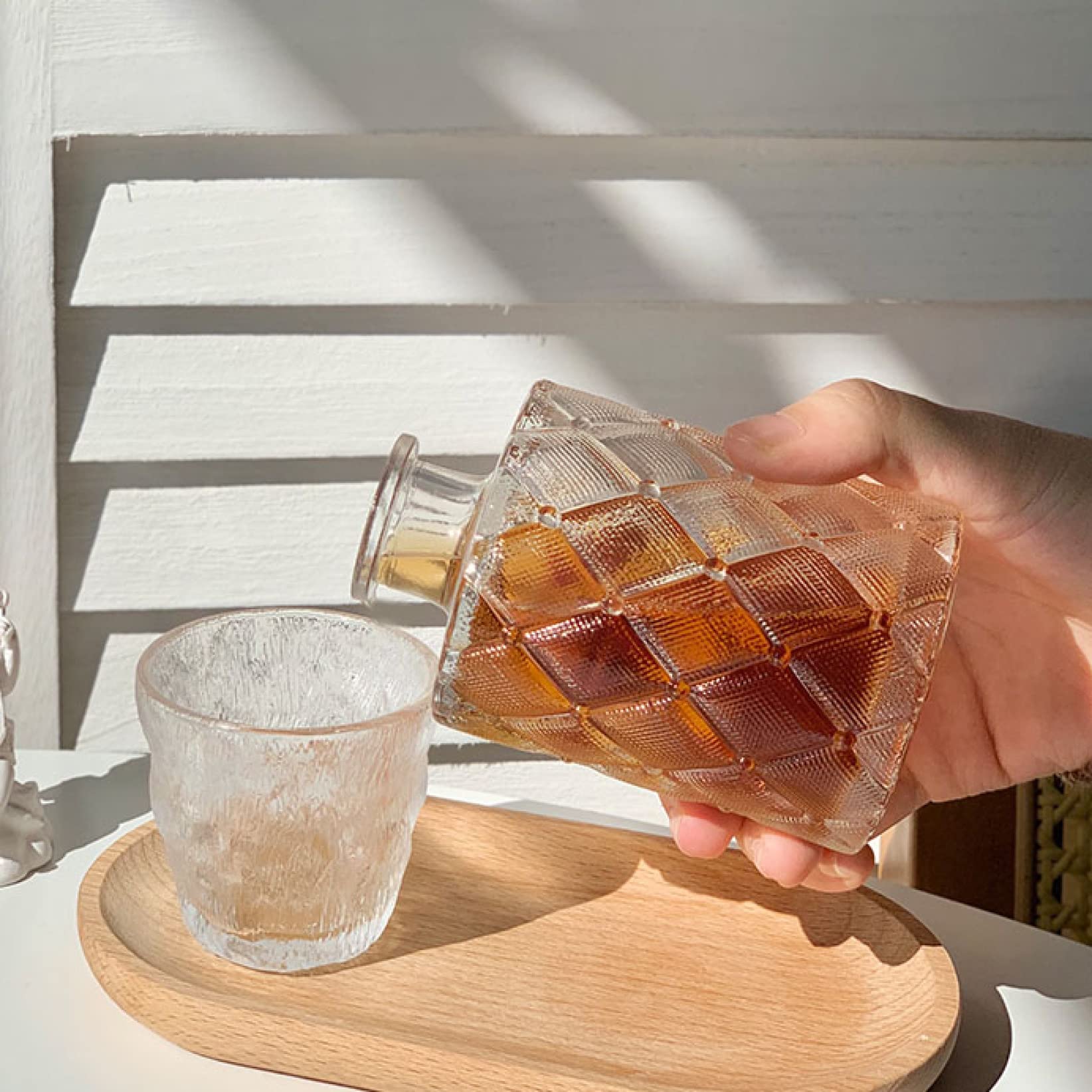 Amazon | ワインボトル ガラス 200ml ボトル ヴィンテージ風 ワイン