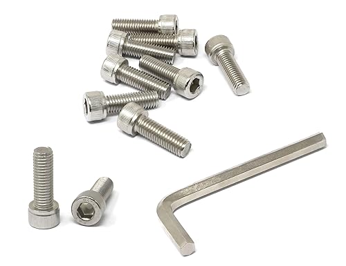 Miniatura 9 de iexcell 25 piezas M4 x 60/65/70/75/3.150 in paso de rosca 0.028 in acero inoxidable 304 cabeza hexagonal Tornillos Tornillos surtido Kit