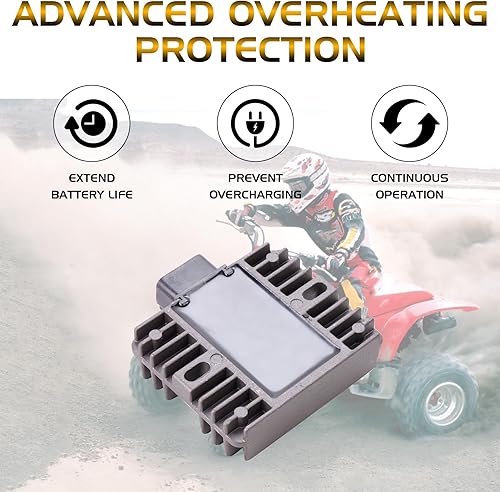 Miniatura 2 de Regulador de Voltaje Rectificador Compatible con Arctic CAT 700 EFI 2006 07 08 09 Outlander 330 400 Honda TRX 400450500 Suzuki LT-A 400 450 500 700