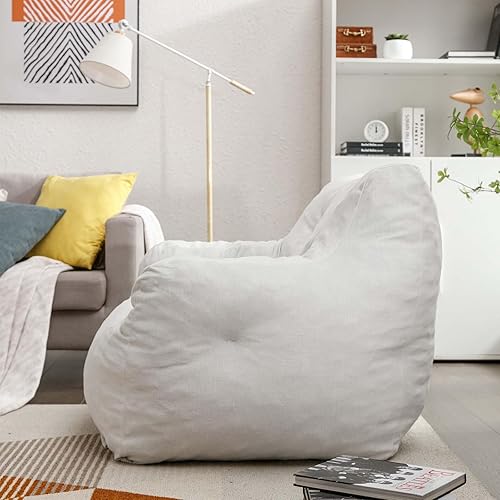 Miniatura 5 de Antetek Sillas puff para adultos y niños, moderna silla decorativa de tela de terciopelo ultra suave para sala de estar, dormitorio, apartamento,