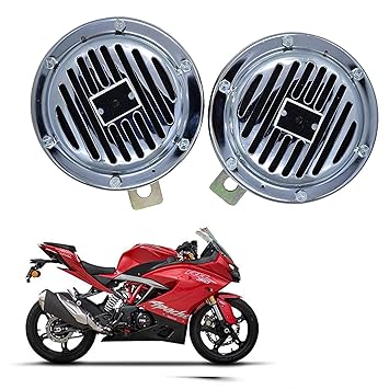 Vagary Waterproof Motorbike Trumpet Bell 12V Iron Electric Vehicle Car/Bike Horn for TVS Apache RR 310