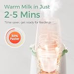 Chauffe-biberons et stérilisateur à vapeur intelligent Momcozy, chauffe-lait pour bébé rapide avec contrôle de température précis et arrêt automatique, chauffe-biberons multifonctionnels pour lait maternel ou formule