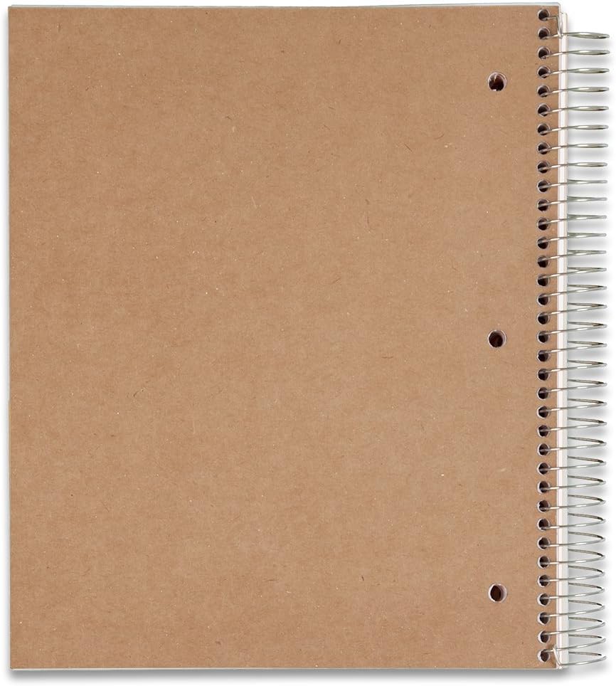 Five Star Spiral Notebook, 5 Subject, Wide Ruled, 200 Sheets, 10.5 x 8 Inch, Teal (72047)