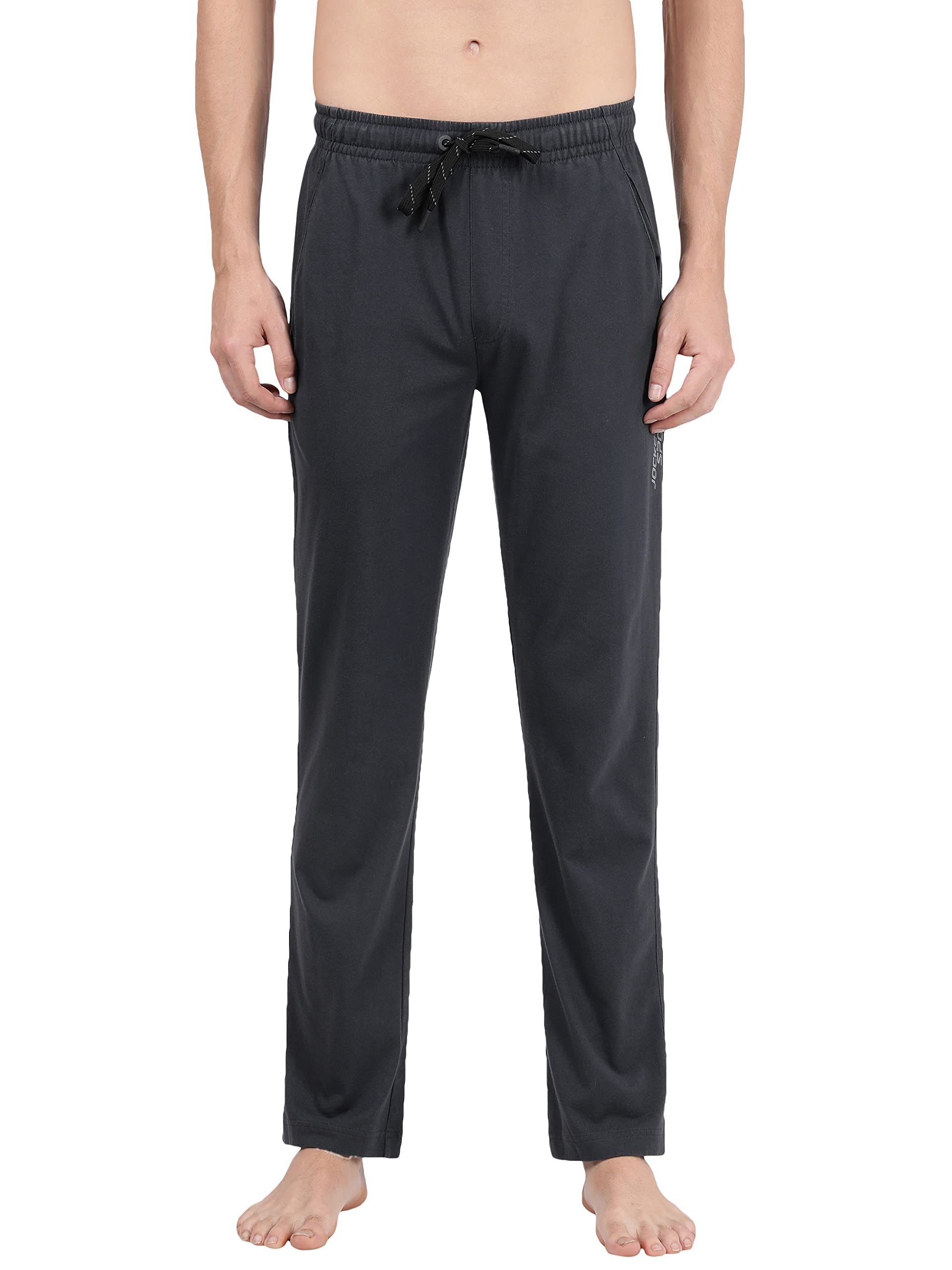 Jockey SP27 Men's Super Combed Cotton Rich Slim Fit Mid Rise Trackpants with StayFresh Treatment