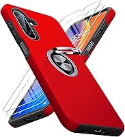 Vista 66 de JAME Funda para teléfono Samsung Galaxy A17/A26 5G con protector de pantalla [2 paquetes] Soporte de anillo Soporte Doble Capa Grado Militar a