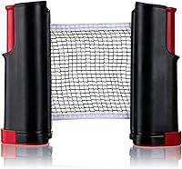 JJYHEHOT Extendable Table Tennis Net - Portable Ping Pong Replacement Net for Any Table, Family Game Accessory
