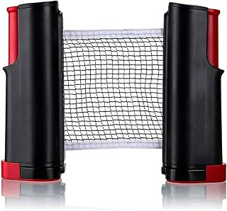 Redes de tenis de mesa, red de tenis de mesa extensible, red de repuesto portátil de ping pong, accesorios de mesa de juego de paleta de red de ping pong, para todo tipo de mesas para la familia