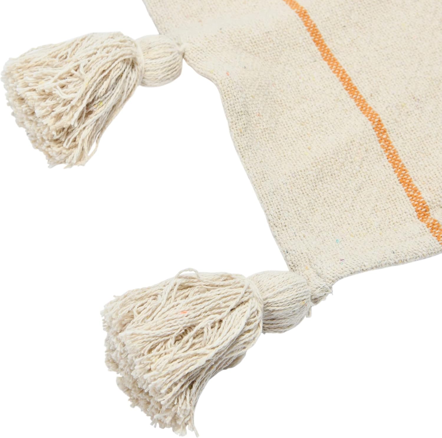 Main + Mesa Striped Cotton Throw Blanket with Tassels