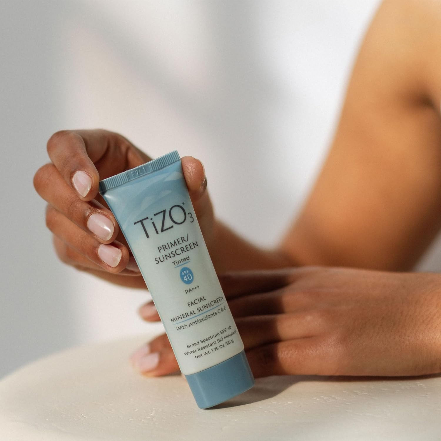 TiZO3 Facial Mineral Sunscreen and Primer, Tinted Broad Spectrum SPF 40 with Antioxidants, Sheer matte finish, Fragrance-Free, Oil-Free, Dermatologist-recommended, PA+++ 1.75 oz - Image 6