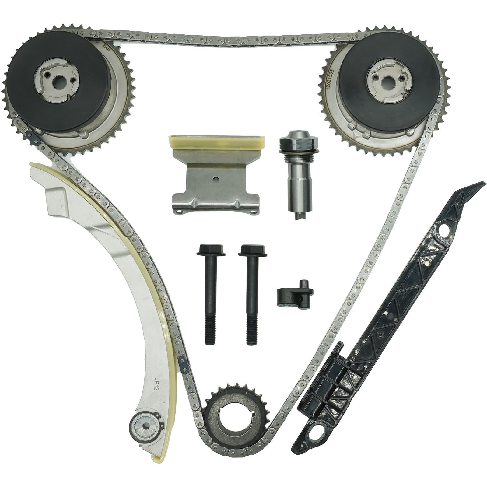 Timing Chain Kit VCT Selenoid Actuator Gear Water Pump Fits GM 2.2L 2.4 Ecotec E - Foto 7