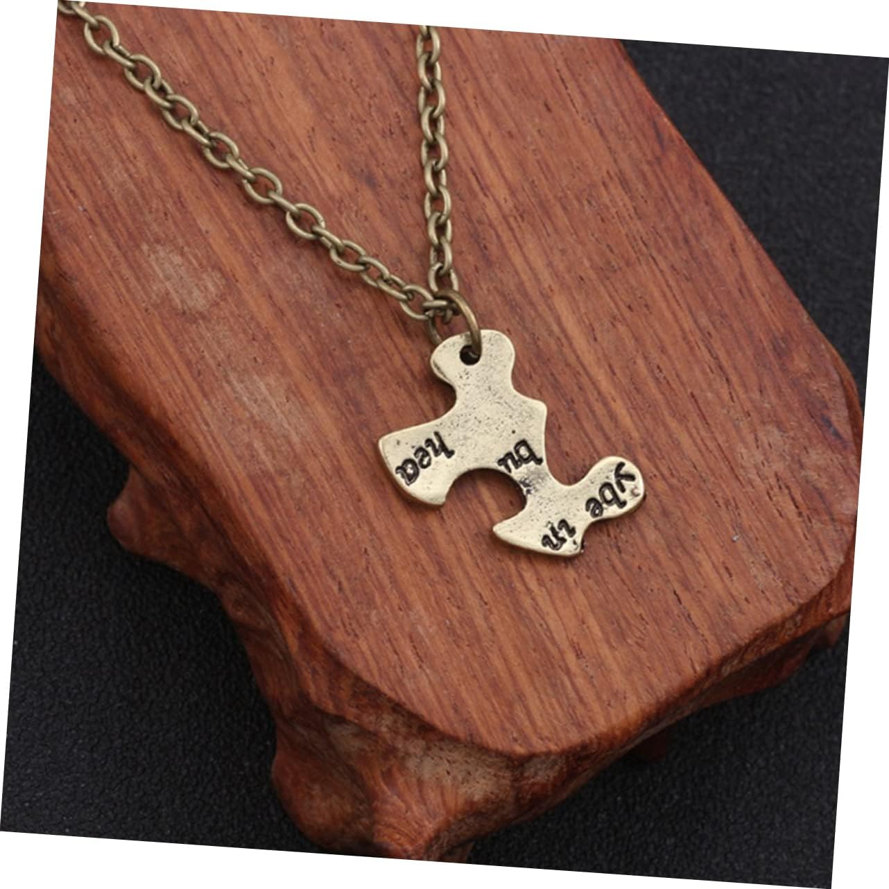 YYZKYTO 6pcs Set Puzzle Pendant Trio Apart Friends Making Barb Women Jewelry Accessories Neck Decoration Fashion Necklace