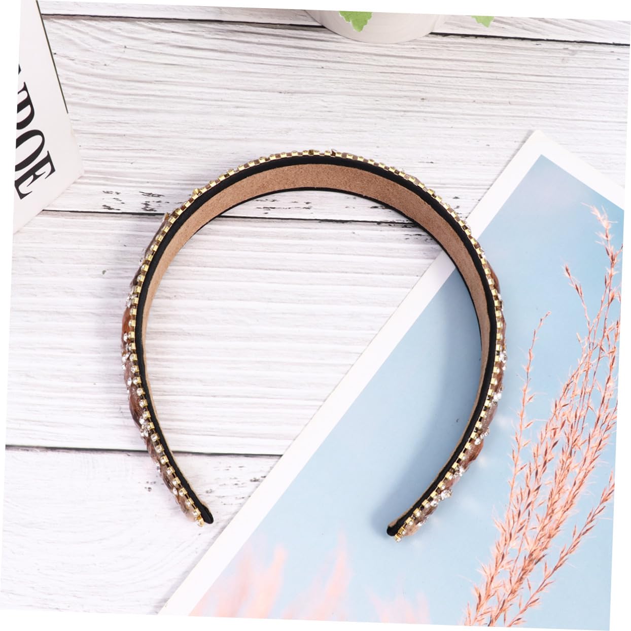 DOITOOL 3stücke Delicate Rhinestone Haarband Für Frauen Kreatives Haarschmuck-accessoire Champagnerfarbe Für Partys Und Besondere Anlässe Leicht Und Dekorativ