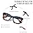 FSRTEP Oprah Style Readers for Women - 3 Pack Stylis Style Reading Glasses with Blue Light Blocking and Spring Hinge XQPJ +3.5
