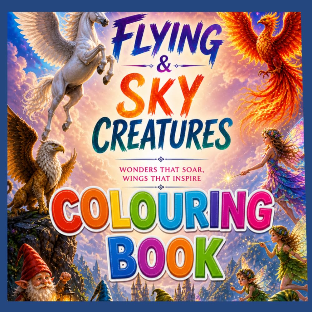 Flying Creatures & Sky Wonders: An intricate collection of birds, mythical creatures, and winged wonders.