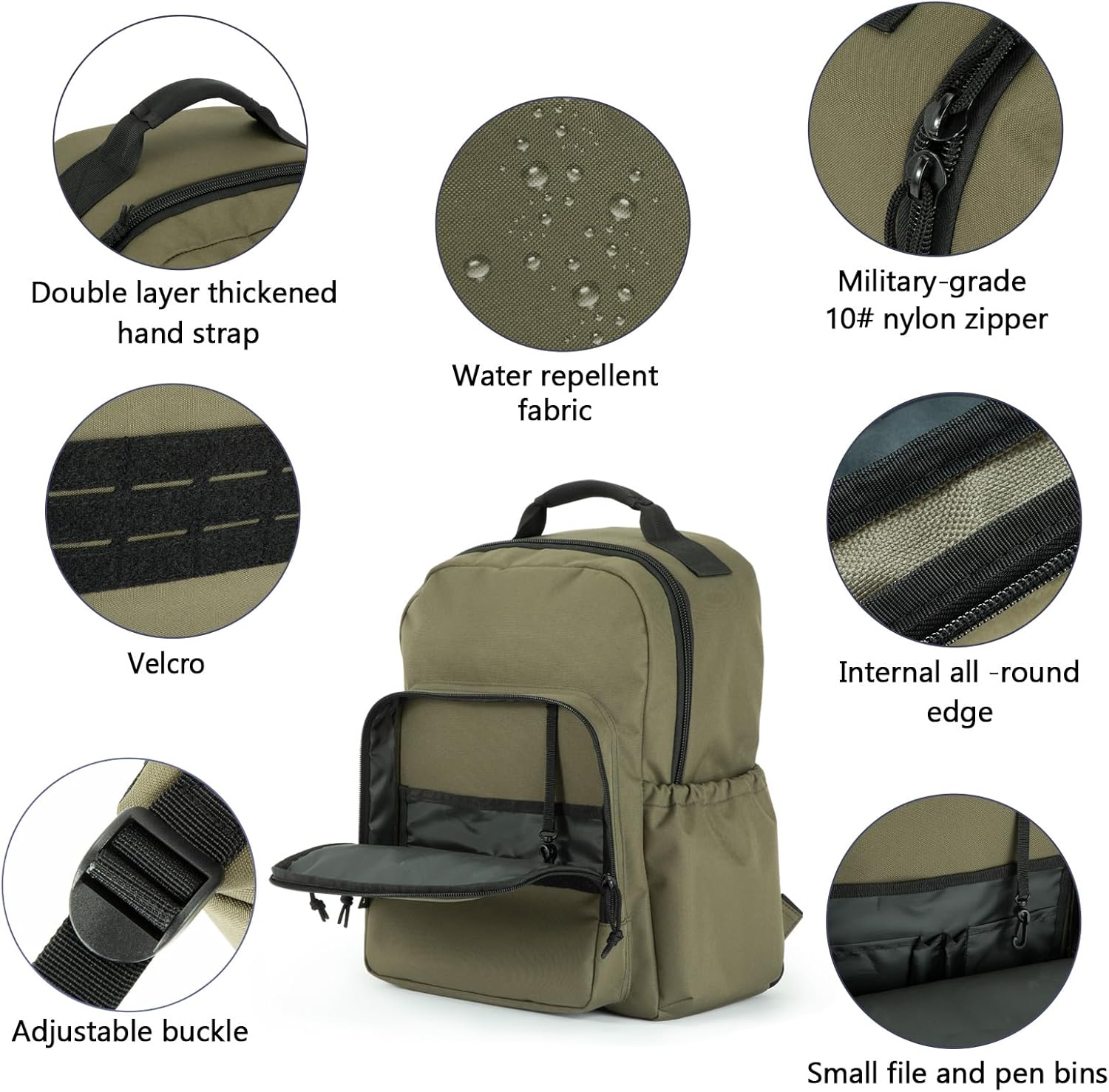 VEAGIA Tactical Travel Laptop Backpack For Men Large Heavy Duty Work Backpack Airline Approved Hiking Waterproof Backpack
