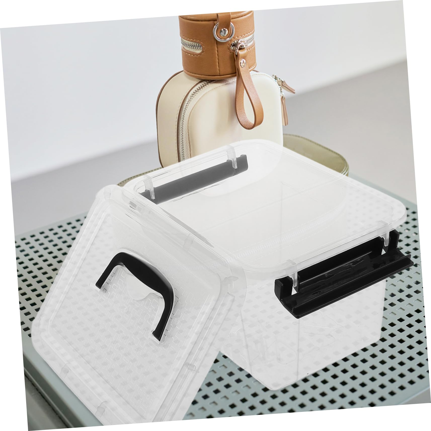 ULTECHNOVO 6stücke Aufbewahrungsbox Klein Aus Plastik Mit Deckel Praktische Lösung Zur Aufbewahrung Von Schreibwaren Make-up Und Schmuck Robuste Ausführung Und Effektive Sichtbarkeit