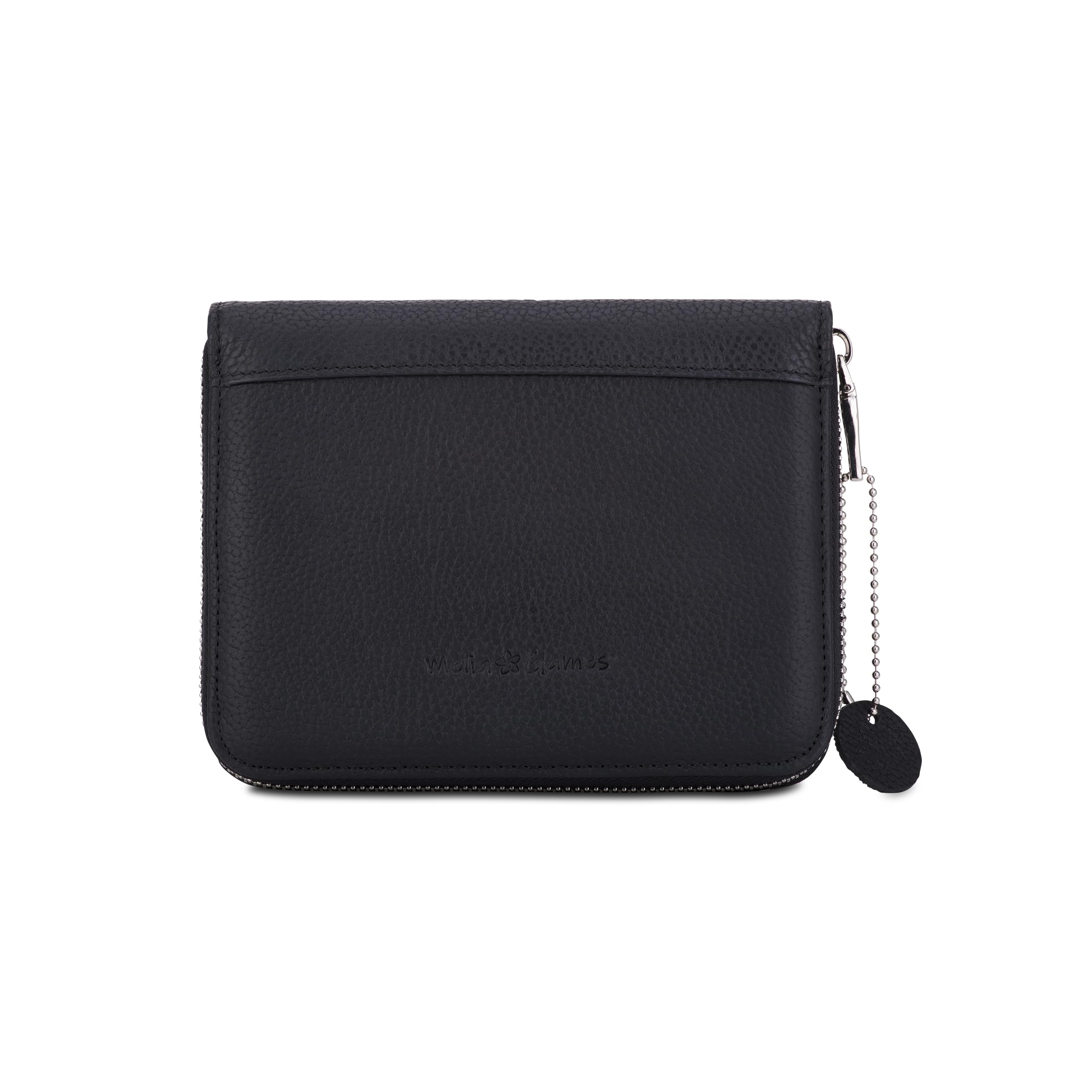 Zestaw kart do gry Deluxe – etui na karty premium z najlepszej skóry – kompletny zestaw z 2 taliami kart do gry, notatnik i ołówek (Designer Edition) (All Black)
