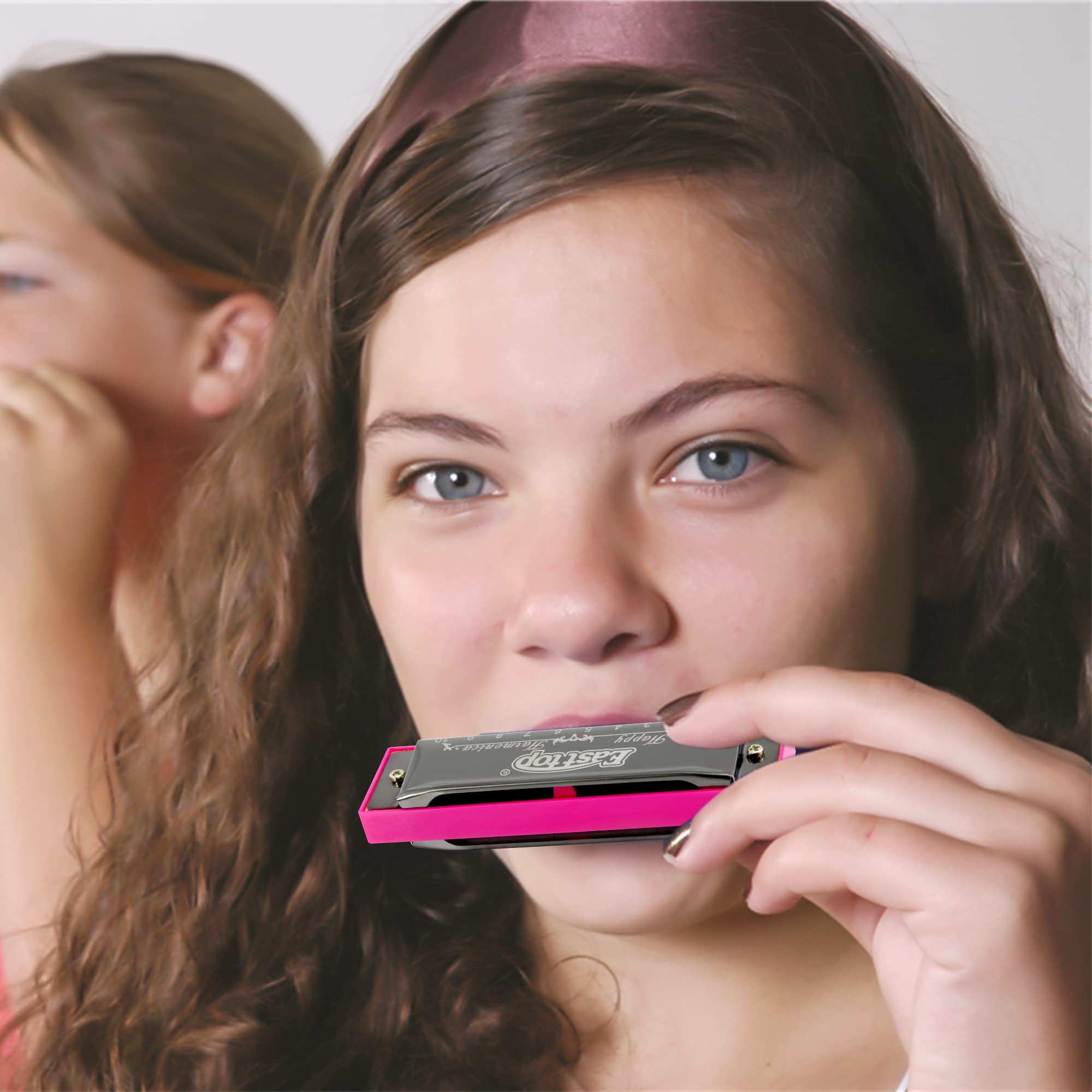 East top Blues Harmonica, Diatonic 10 Holes C Key Happy Harmonica Mouth Organ for Beginner,Kids,Children,Students,Gift