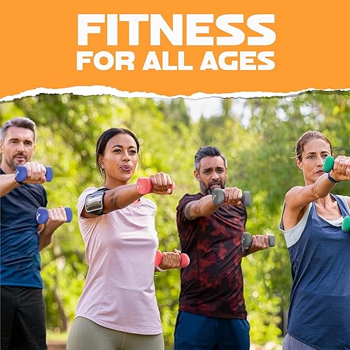 Miniatura 7 de Yes4All Neoprene Coated Dumbbell Hand Weight Sets of 2 - Multiple Weight Options with 15 Colors, Anti-roll, Anti-Slip, Hexagon Shape