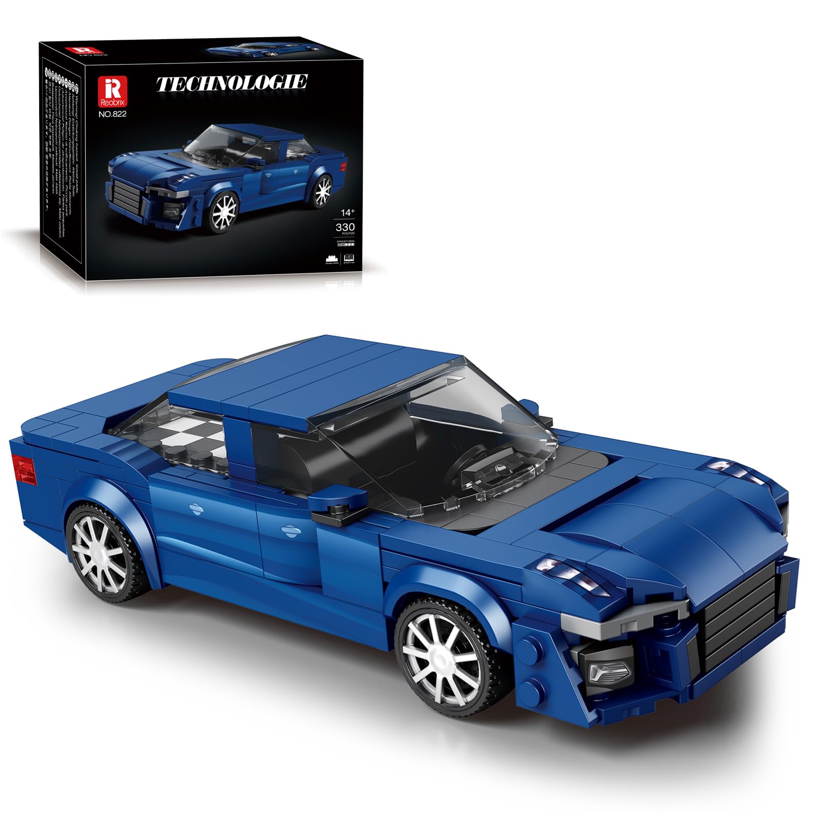 Reobrix 822 Audi A6 Building Blocks Set, 1:24 Scale Model Car