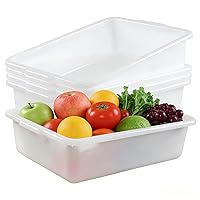 Vista 1 de Paquete de 4 cajas de 25 L para autobuses comerciales, caja de almacenamiento, color blanco