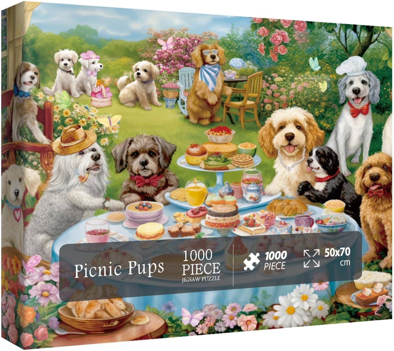 Funny Dog Puzzles for Adults, Dog Jigsaw Puzzle 1000 Piece