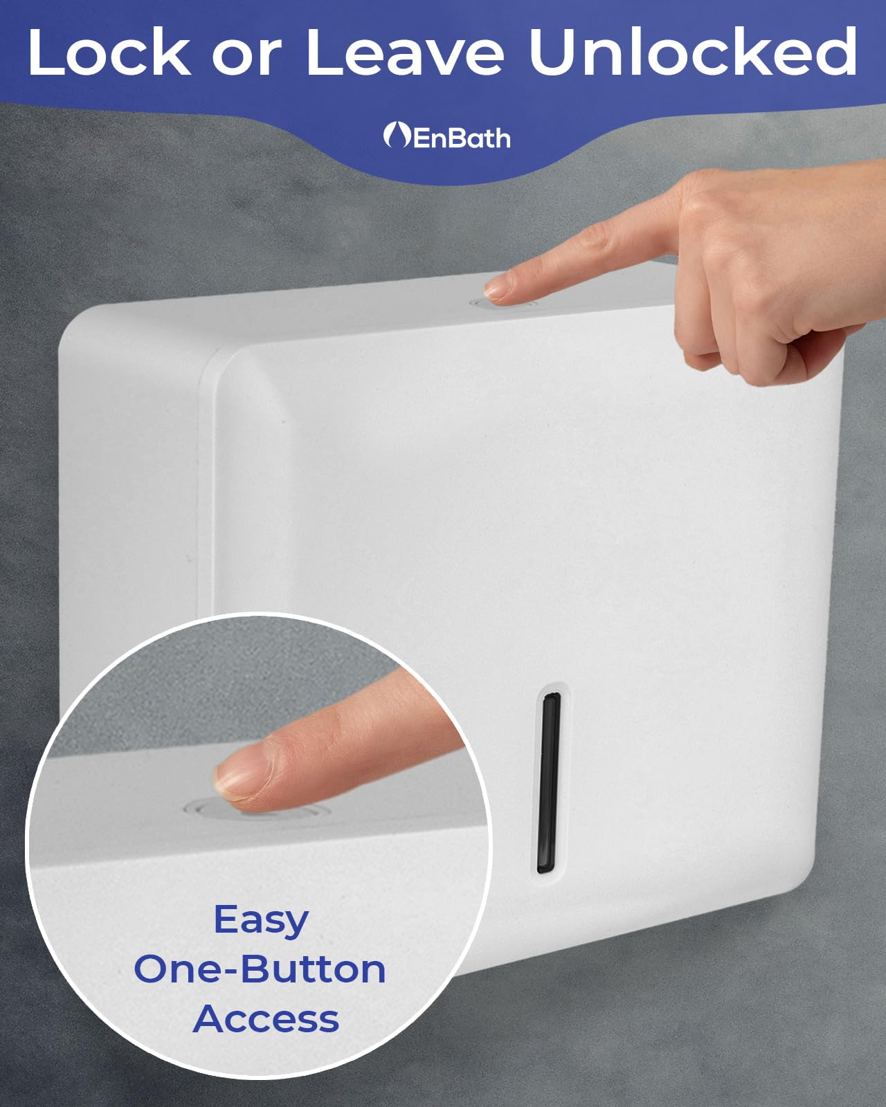Dispensador de toallas de papel plegable para montaje en pared (blanco), dispensador de toallas de mano plegado para baño/baño, soporte comercial para toallas de papel, dispensador de toallas de papel