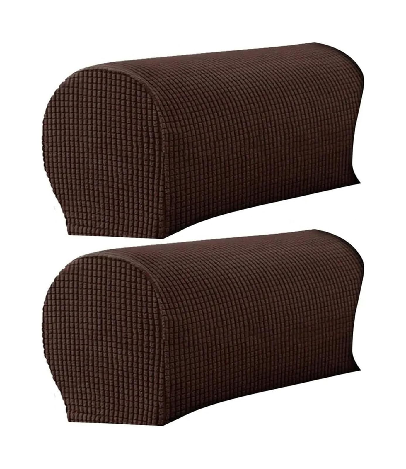 Couch Arm Covers Sofa Armrestors Removable 2 Pcs Multicolor(Dark Coffee)