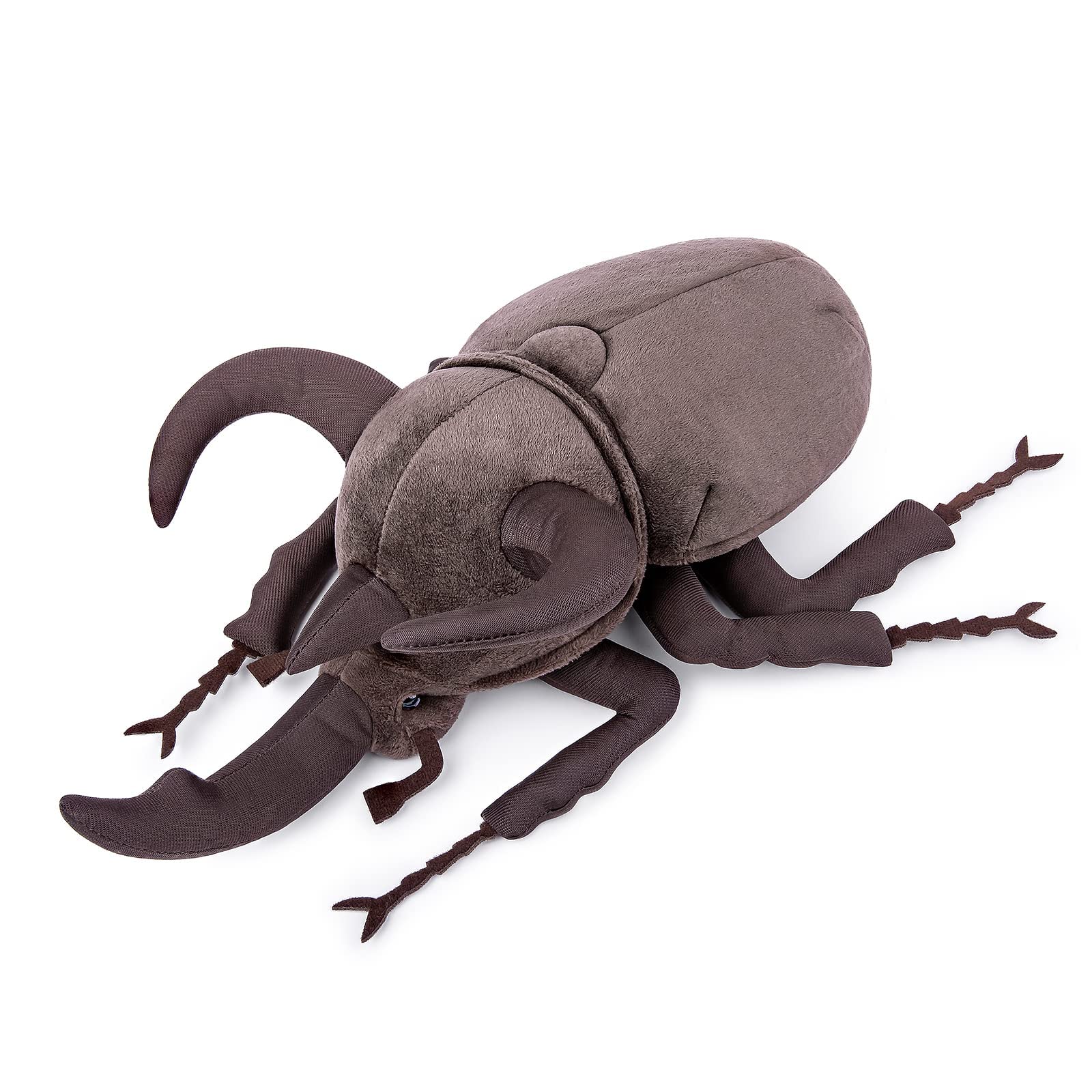 Simulation Atlas Beetle Stuffed Plush Toy - 10" Realistic Chalcosoma Atlas Animal Insect, Soft Crustaceans Animals Model, Unique Beetle Toys Model Dolls Gifts for Kids