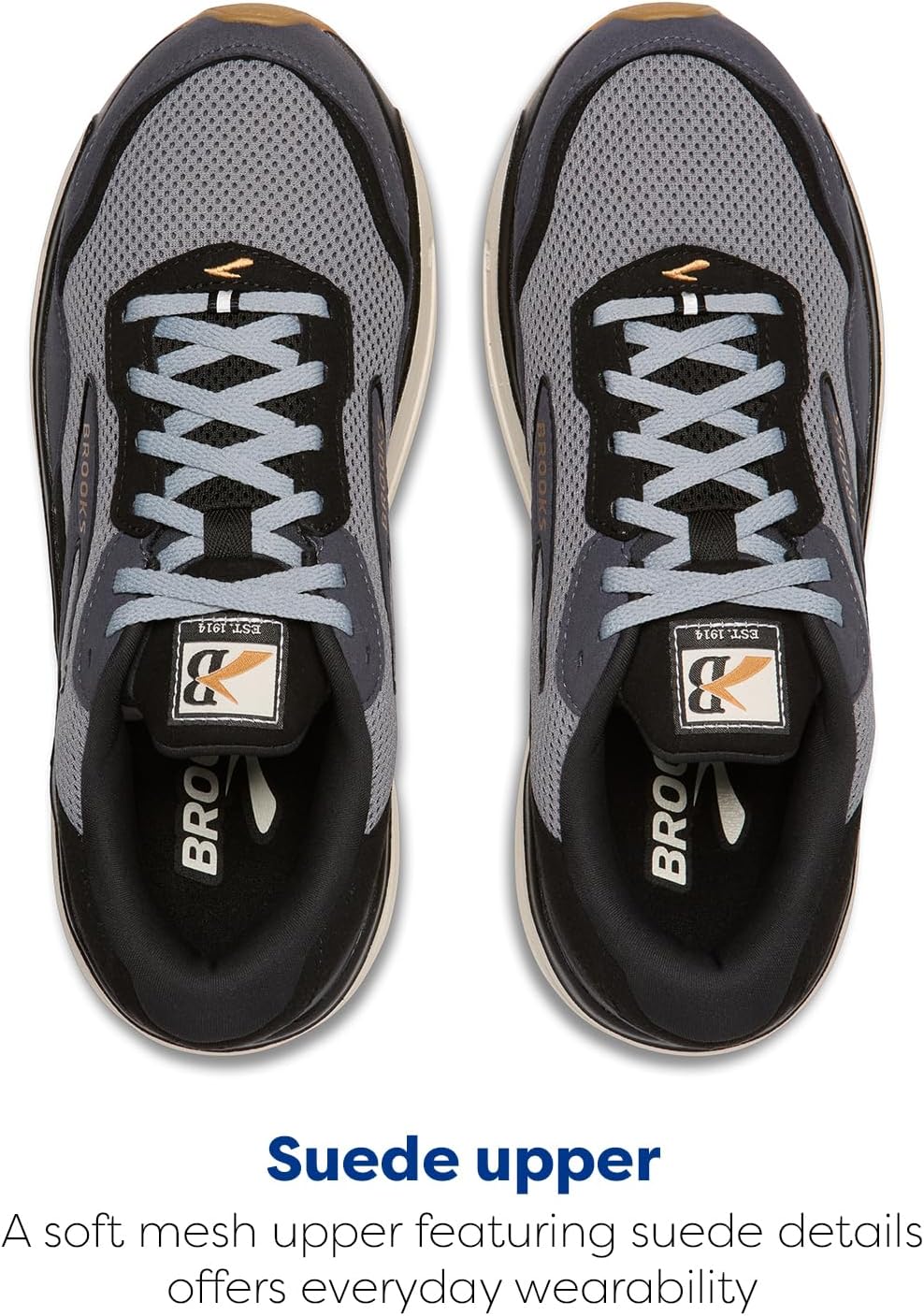 Brooks mens Men's Ghost Max 2 Suede's & Leather's