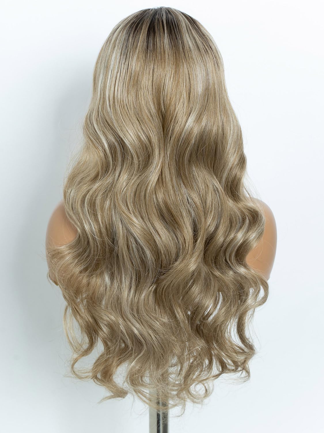 Joedir Long Body Wave Headband Wig Wear To Go Synthetic Wig for Women Natural Looking Glueless Wig for Daily Wear Ombre Blonde - Image 3