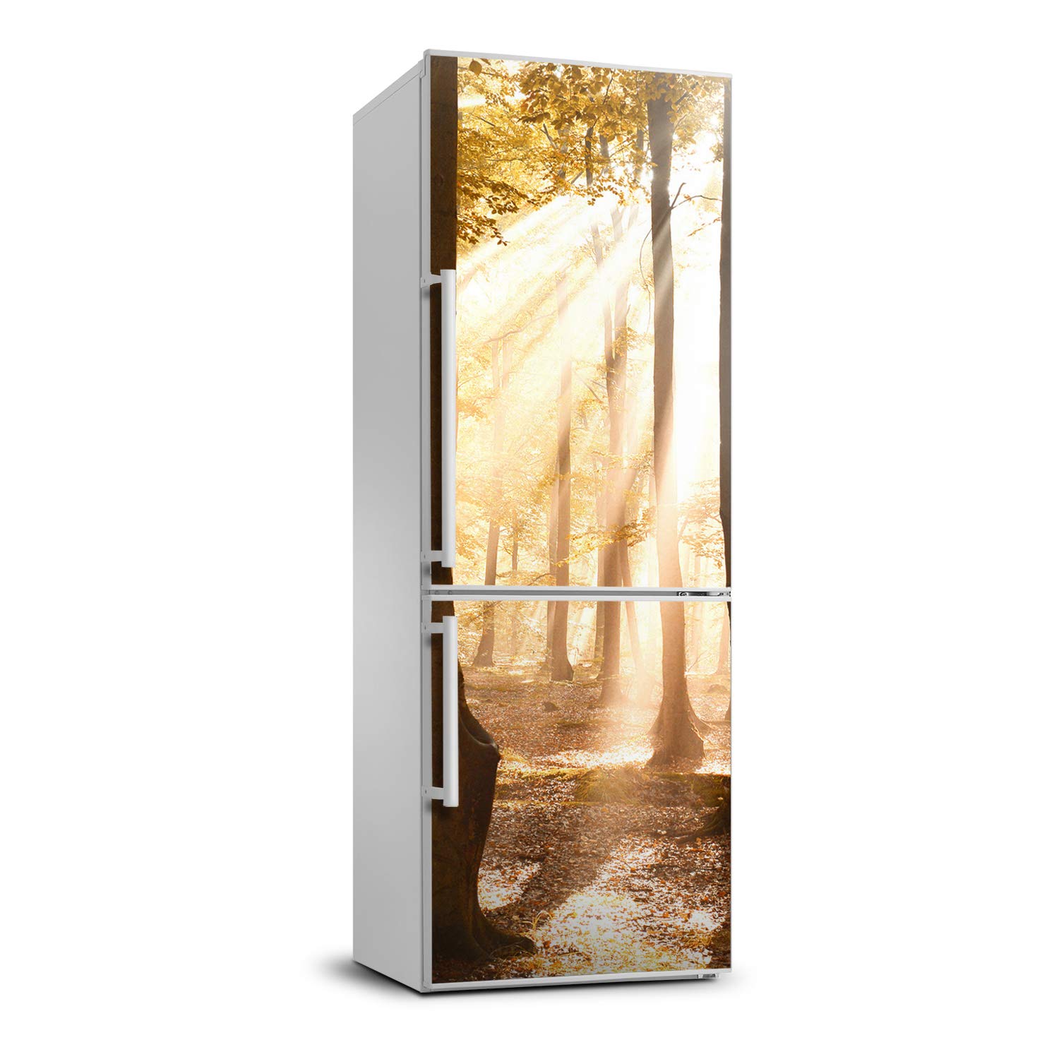 Cubierta del refrigerador autoadhesiva 70x190 cm y pegatinas de pared decorativas