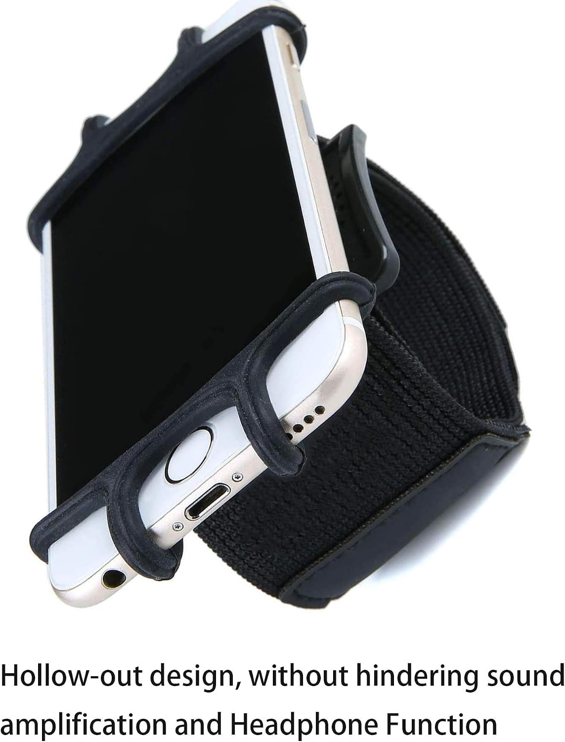 Wristband Armband Phone Holder, 360° Rotatable Sports Wristband for iPhone 11 Pro Max XR XS X 8 7 6 6s Plus, Galaxy, Google Pixel,Forearm Armband Phone Holder