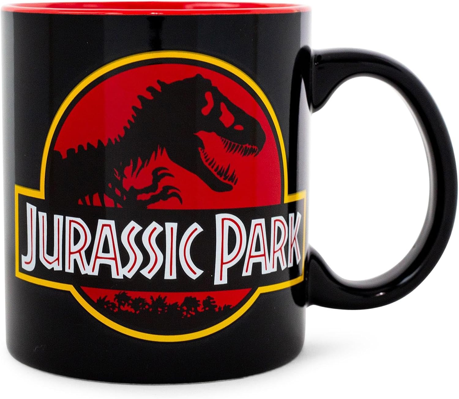 Silver Buffalo Jurassic Park Park Ranger Camper Style Ceramic Coffee Mug, 20 Ounces