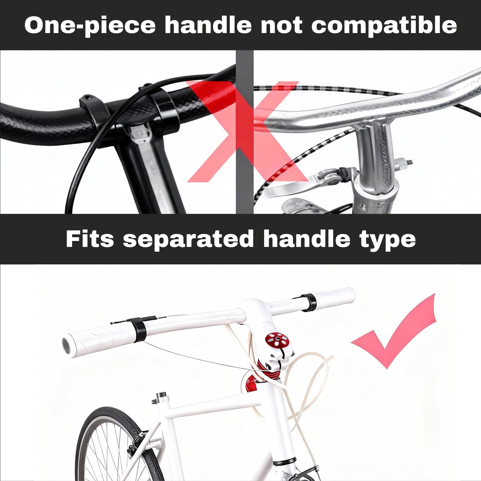 Rehausse Potence VTT pour rehausse Guidon VTT 28,6 Alliage d Aluminium,rehausse Guidon Velo Réglable avec Rallonge de Tige pour Vélo de Route VTT BMX,rehausseur Guidon VTT for Pivot 28,6 mm - 3