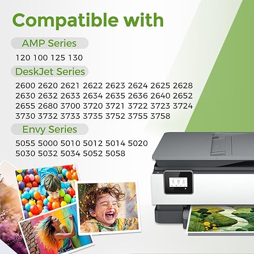 Miniatura 2 de Cartuchos de tinta 65XL NegroColor Pack de repuesto para tinta HP 65 XL 65XL HP65 HP65XL para uso en impresoras 5000 5055 3755 3700 3772 3722 2600