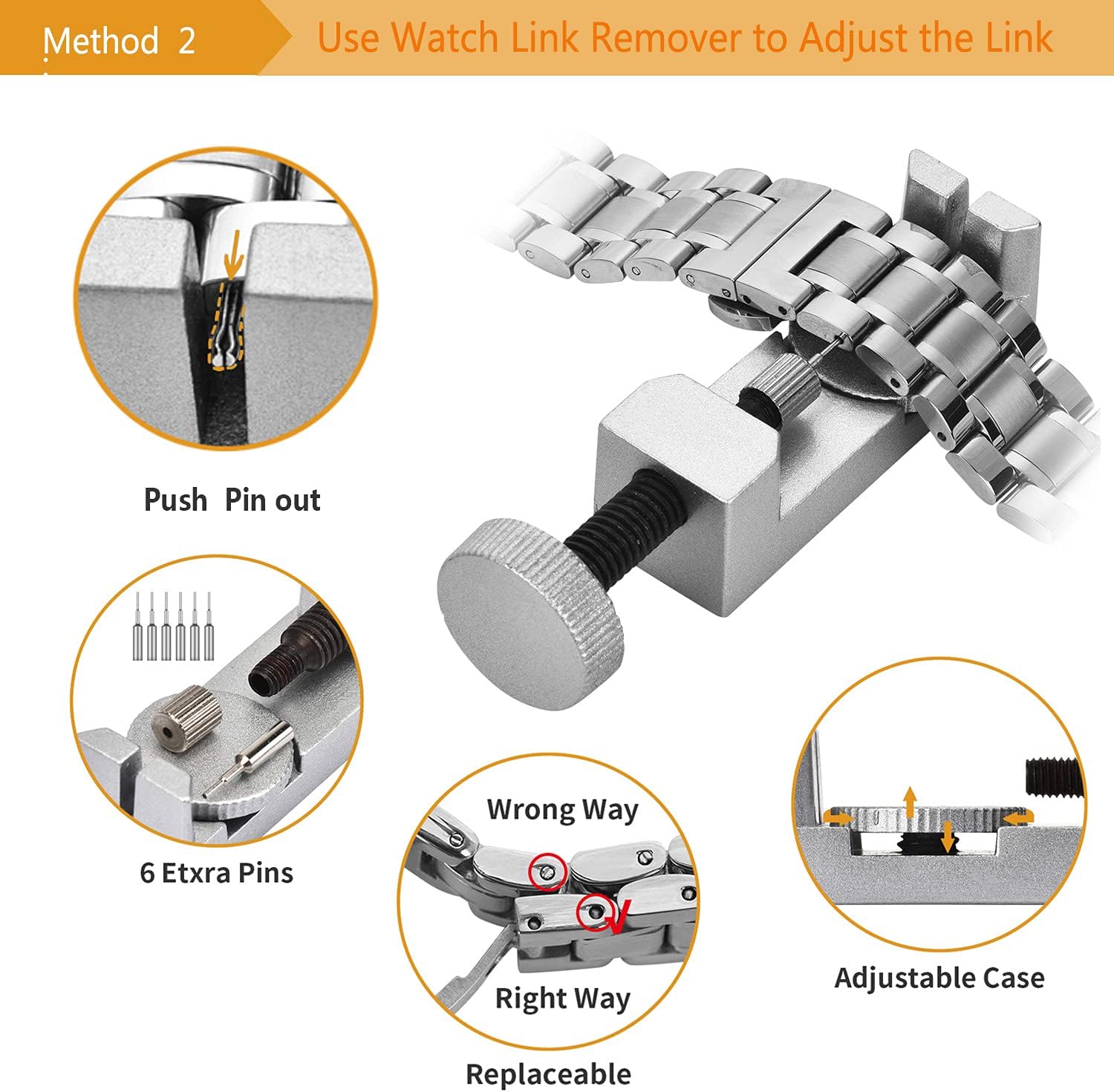 Watch Repair Kit, Topway 149 PCS Watch Battery Replacement Tool, Watch Band Repair Tool, Watch Spring Bar Tool Set, Watch Band Link Pin Tool Set with Instruction Manual : Clothing, Shoes & Jewelry