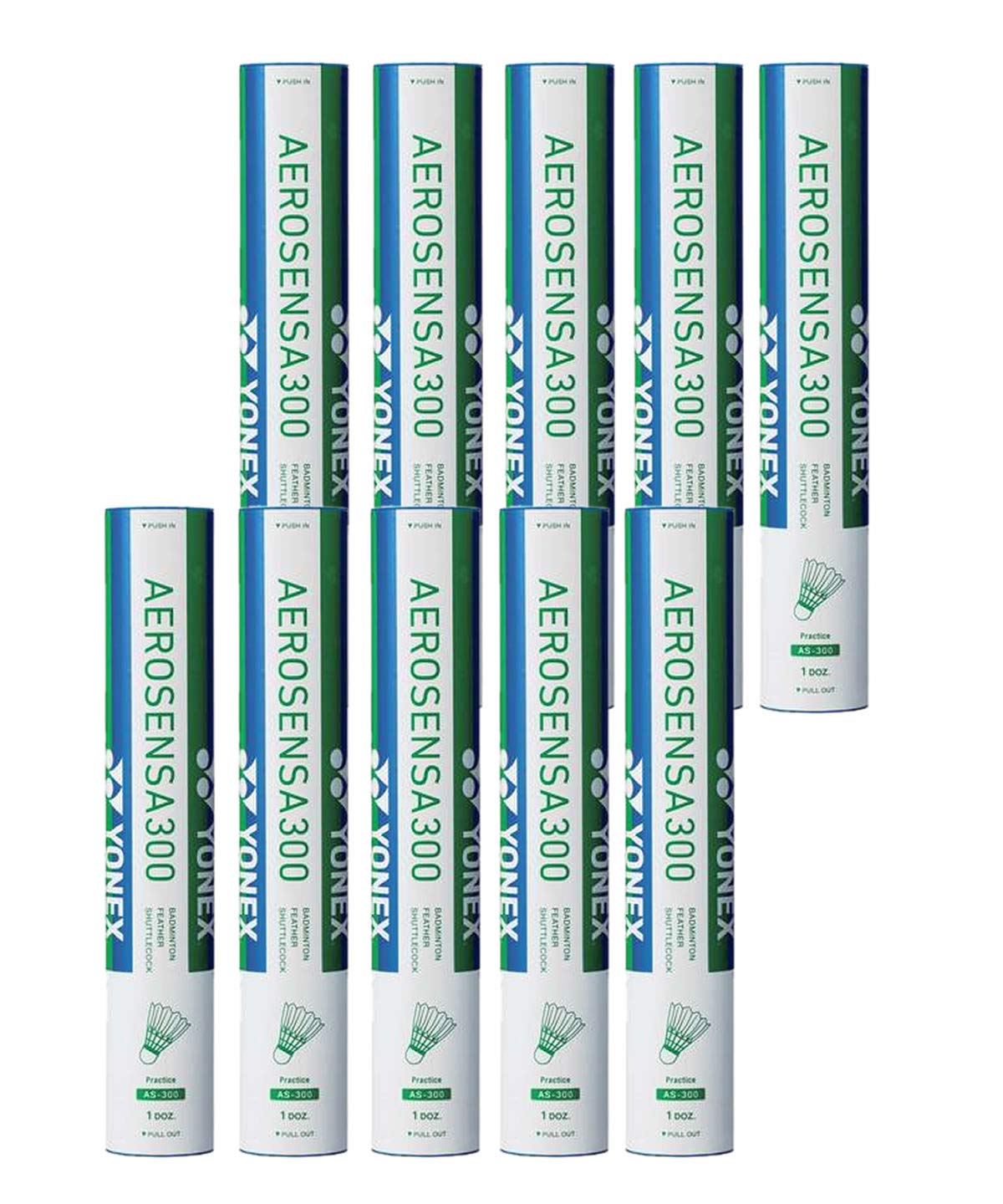 Amazon.co.jp: ヨネックス(YONEX) エアロセンサ300 AS-300 3 10本