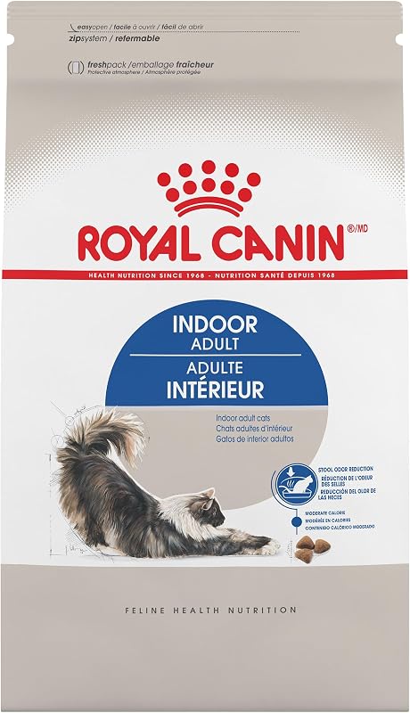 Ração Seca Royal Canin Feline Health Nutrition Indoor Adult para Gatos Adultos de Ambiente Interno, 3,18 kg