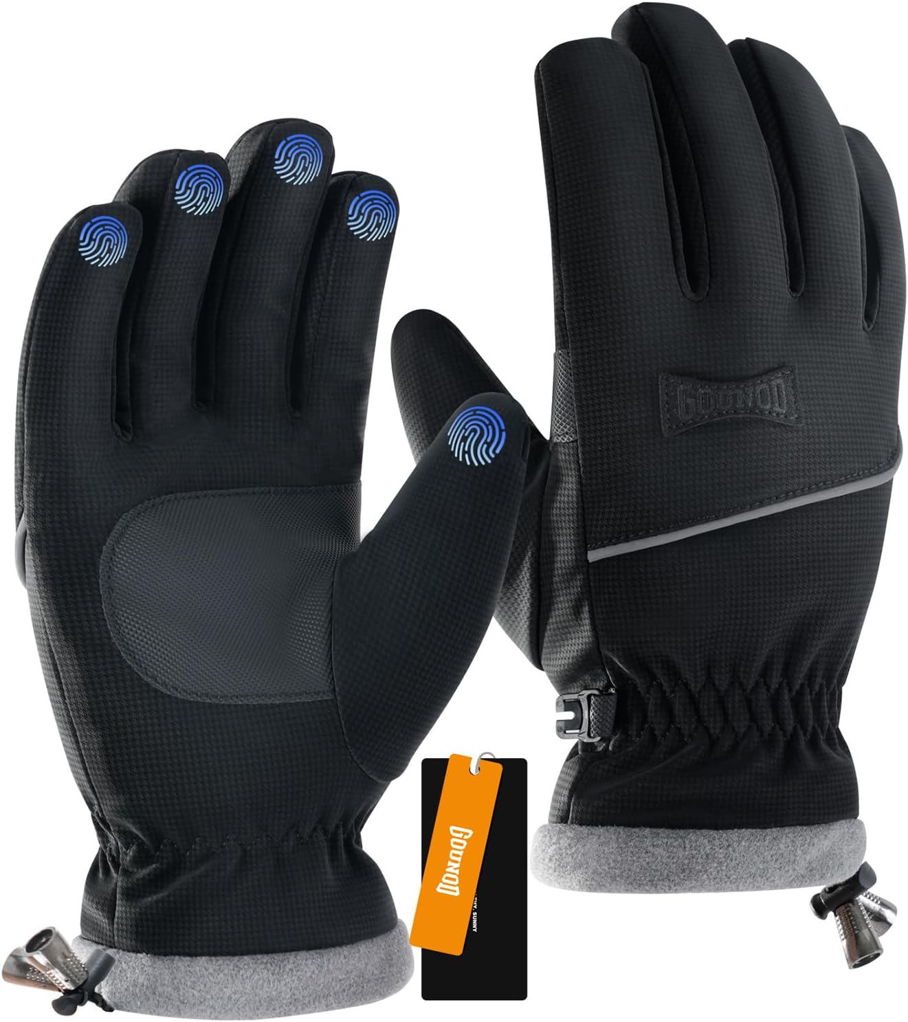 GOUNOD Thermal Waterproof Winter Gloves for Men & Women – Touchscreen & Non-Slip