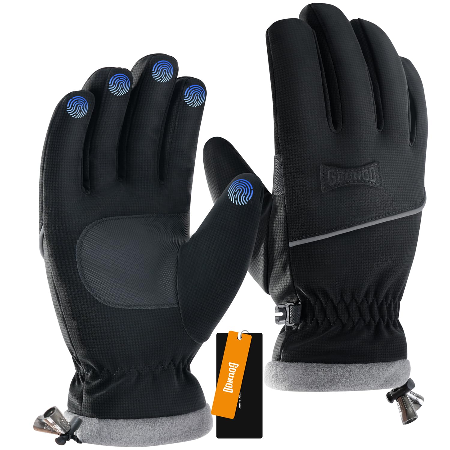 GOUNOD Winter Gloves for Women Men Thermal Insulated Waterproof Windproof
